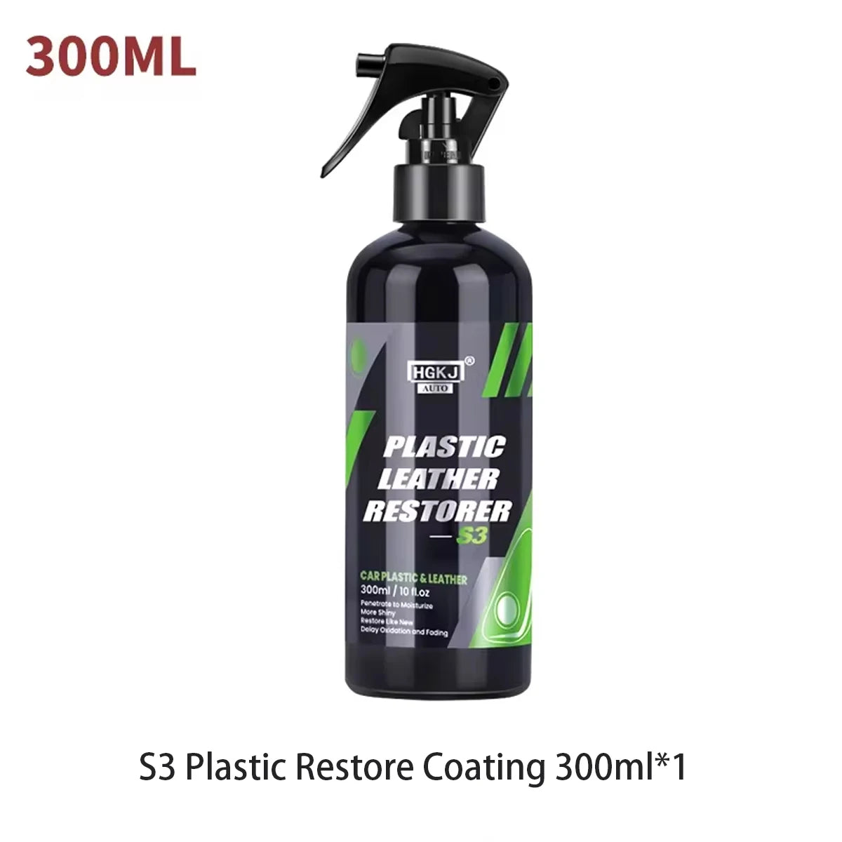 Car Plastic Leather Restorer Spray Polish Cleaner.