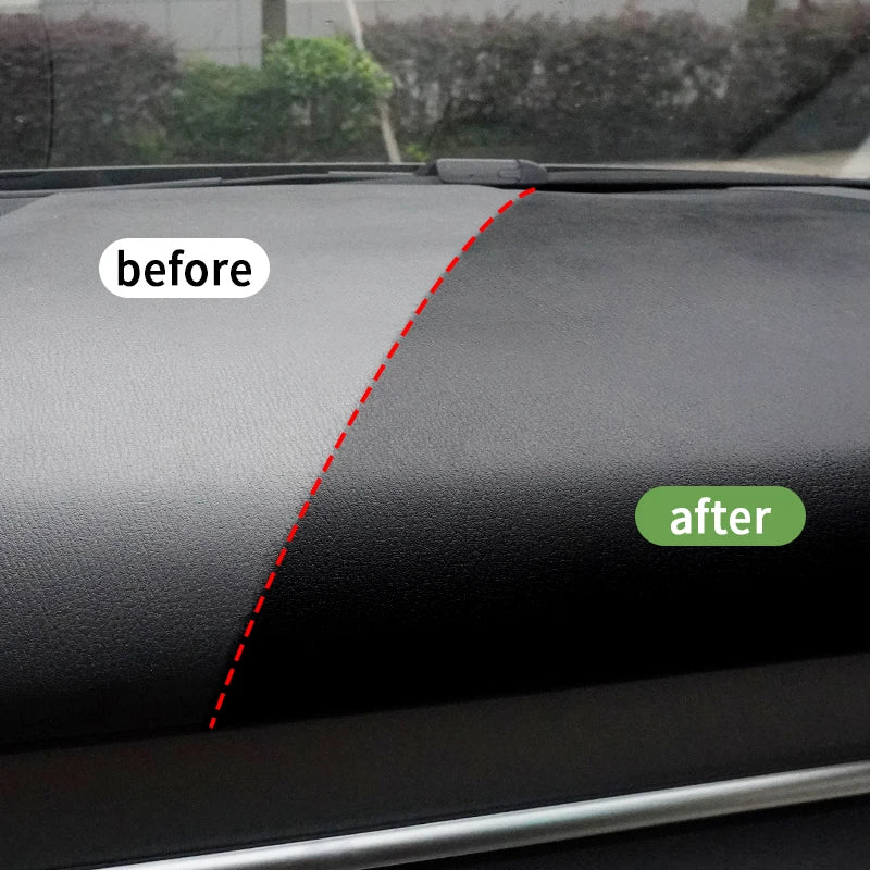 Car Plastic Leather Restorer Spray Polish Cleaner.